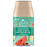 Glade Stay Cool Watermelon Limited Edition Automatic Spray Air Freshener Refill - 6.2 Oz - Image 2