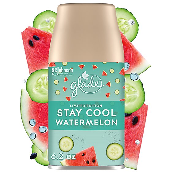 Glade Stay Cool Watermelon Limited Edition Automatic Spray Air Freshener Refill - 6.2 Oz