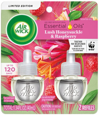 Air Wck Scnt Oil Rfl Lush Honeysuckle And Raspberry - 1.34 FZ