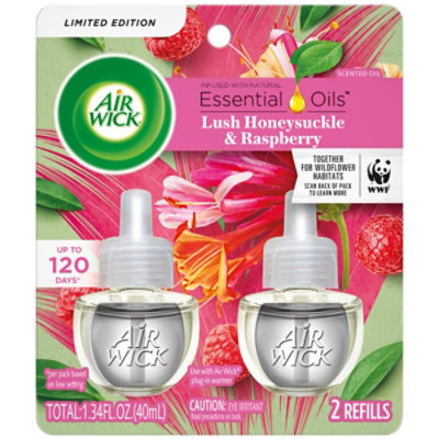 Air Wck Scnt Oil Rfl Lush Honeysuckle And Raspberry - 1.34 FZ - Image 3