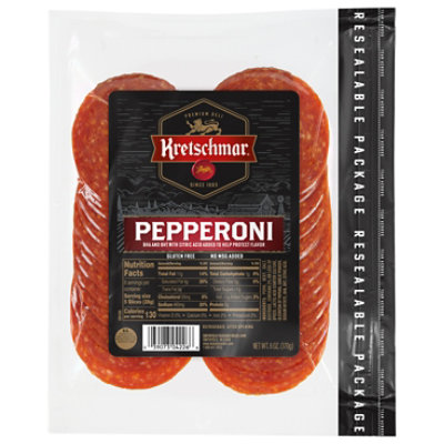 Kretschmar Classic Deli Pre-Sliced Pepperoni - 6 Oz - Image 3