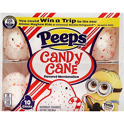 Peeps 10ct Candy Cane Flvrd Marshmallow - 3 OZ - Image 2