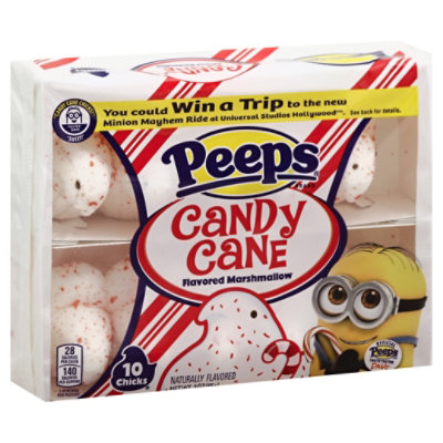 Peeps 10ct Candy Cane Flvrd Marshmallow - 3 OZ - Image 1