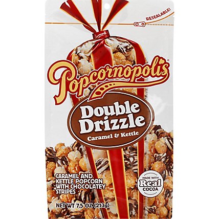 Popcornopolis Popcorn Double Drizzle - 7.5 OZ - Image 2