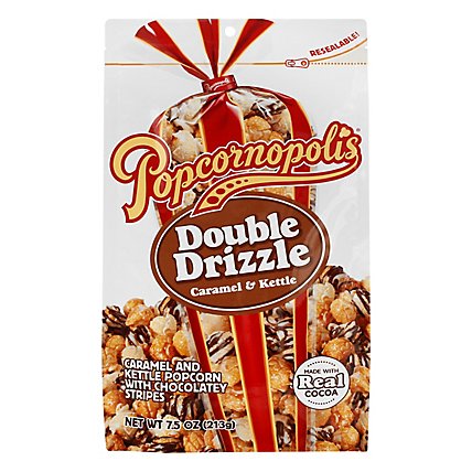 Popcornopolis Popcorn Double Drizzle - 7.5 OZ - Image 1