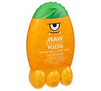 Raw Sugar Kids Bubble Bath Body Wash Rs-365 Pineapple Orange - 12 OZ