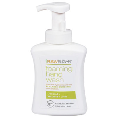 Raw Sugar Foam Hand Soap Rs-240 Coconut Verbena Lime - 12 OZ - Image 3