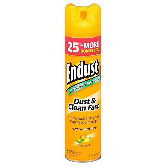 Endust Dusting & Cleaning Spray Citrus - 12.5 OZ