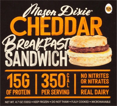 Mason Dixie Biscuit Cheddar Breakfast Sandwich - 4.7 OZ - Image 2