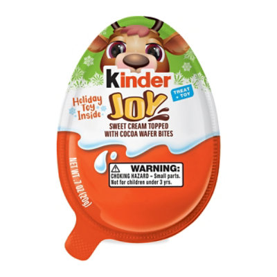Kinder Joy Holiday Treat Plus Toy Sweet Cream And Cocoa Wafers - 0.7 Oz - Image 1