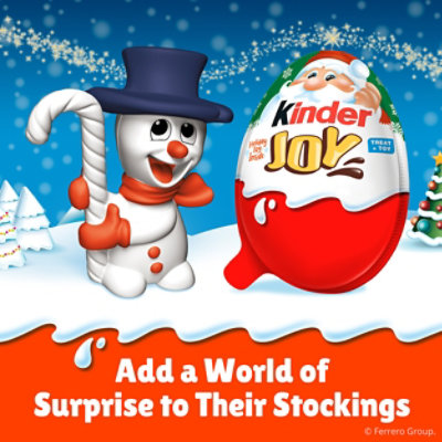 Kinder Joy Holiday Treat Plus Toy Sweet Cream And Cocoa Wafers - 0.7 Oz - Image 2