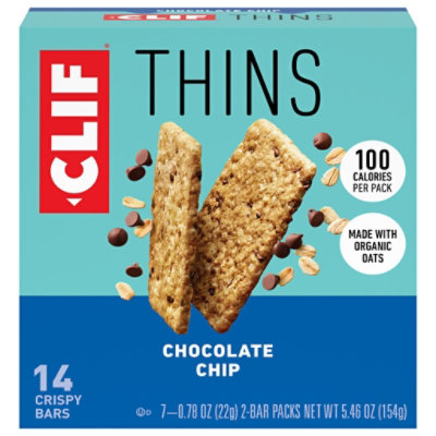 CLIF THINS Chocolate Chip Bars - 7-.78 Oz - Image 1