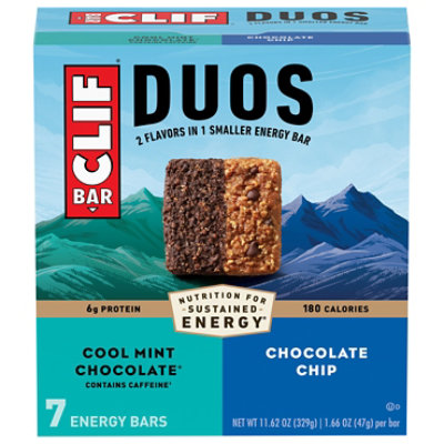 Clif Duo Cool Mint Choc & Choc Chip - 7-1.66 OZ - Image 3