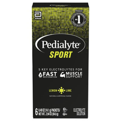 Pedialyte Sport Lemon Lime Pwdr - 6-.49 OZ - Image 2