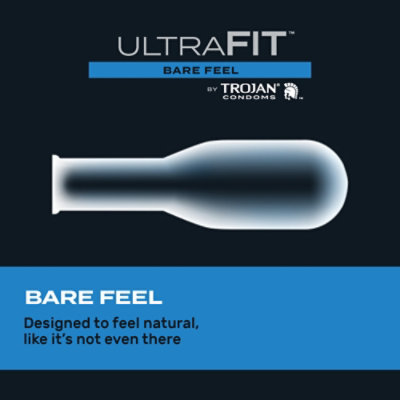 Trojan Ultrafit Bare Feel Condom - 10 Count - Image 2