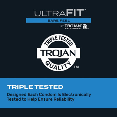 Trojan Ultrafit Bare Feel Condom - 10 Count - Image 4