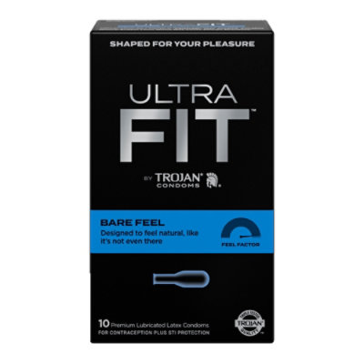 Trojan Ultrafit Bare Feel Condom - 10 Count