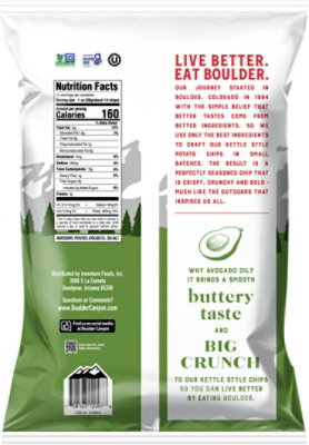Boulder Canyon Kettle Chip Avocado Oil Seasalt - 10 OZ - Image 6