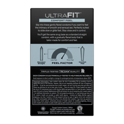 Trojan Ultrafit Comfort Feel Condom - 10 Count - Image 5