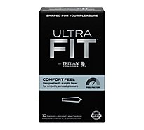 Trojan Ultrafit Comfort Feel Condom - 10 CT