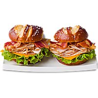 ReadyMeals Turkey Bacon & Cheddar Pretzel Duo Sandwich - EA - Image 1