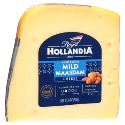 Royal Hollandia Chs Maasdam Wedge - 8 OZ