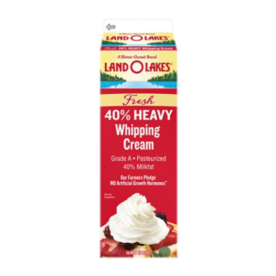 Land O Lakes Dairy 40% Whipping Cream Quart 32 Fl Oz - QT - Image 1