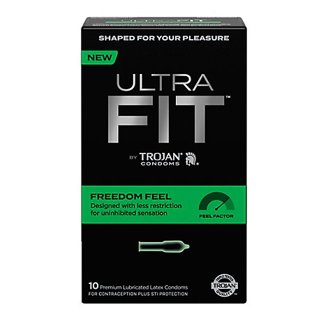 Trojan Ultrafit Freedom Feel Condom - 10 CT