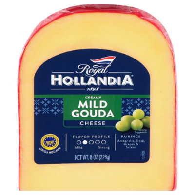 Royal Hollandia Chs Red Wax Gouda Block - 8 OZ - Image 3