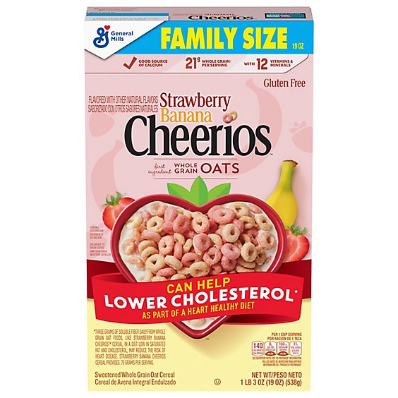 Strawberry Banana Cheerios Cereal - 19 OZ