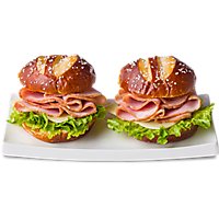 ReadyMeals Ham & Swiss Pretzel Duo Sandwich - EA - Image 1