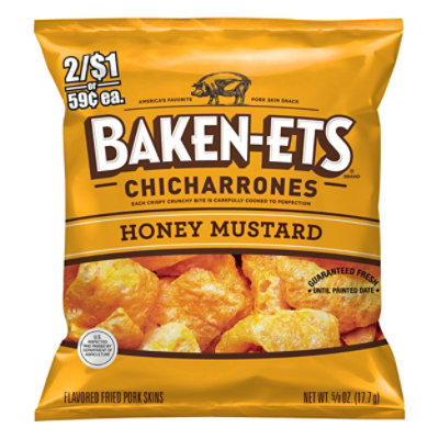 Baken-ets Chicharrones Fried Pork Skins Honey Mustard - .625 OZ - Image 3