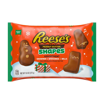 Reeses Milk Chocolate Peanut Butter Assorted Shapes Christmas Candy Bag - 9.6 Oz - Image 2