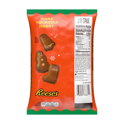 Reeses Milk Chocolate Peanut Butter Assorted Shapes Christmas Candy Bag - 9.6 Oz - Image 2