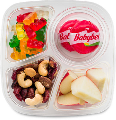 Ready Meals Quad Trail Mix Babybel Apple Gummi - EA