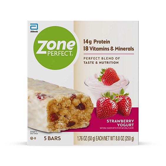 Zone Perfect Bar Strawbry Yogurt Mp - 5-1.58 OZ