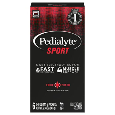 Pedialyte Sport Fruit Punch Pwdr - 6-.49 OZ - Image 2