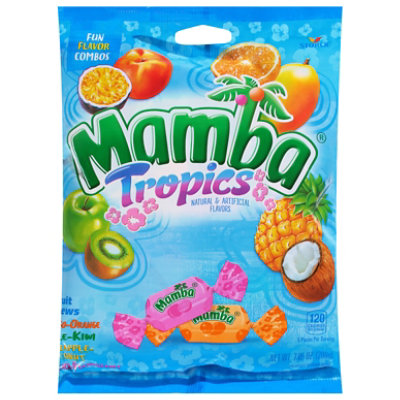 Mamba Tropics Fruit Chews Chewy Candy - 7.05 oz