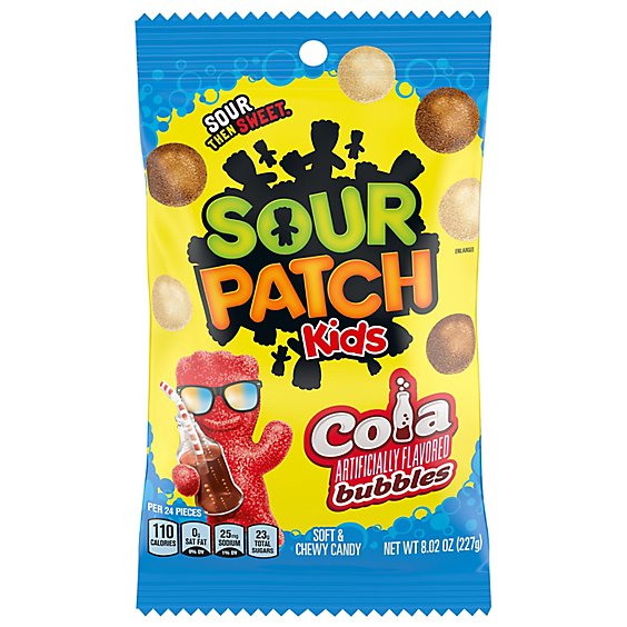 Sour Patch Kids Cola Flavored Bubbles Soft Candy - 8 Oz