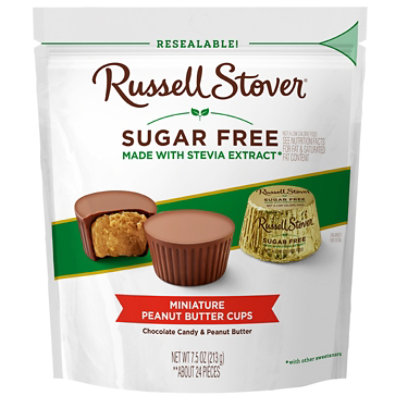 Russell Stover Sugar Free Miniature Peanut Butter Cup Chocolate Candy - 7.5 Oz - Image 7