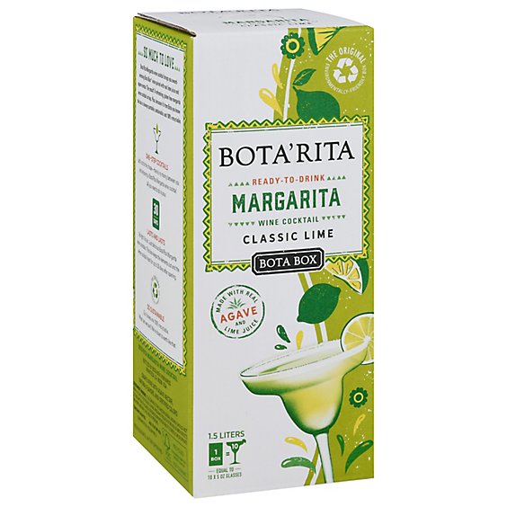 Bota Box BotaRita Ready To Drink Margarita Wine Cocktail Classic Lime - 1.5 Liter