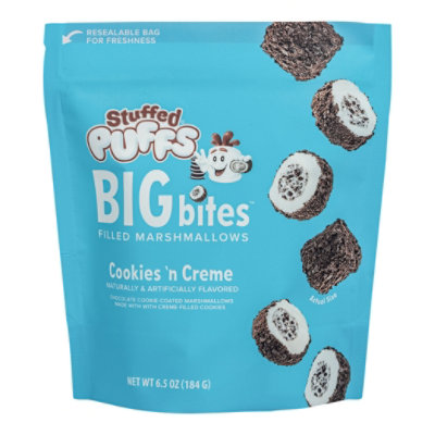 Stuffed Puffs Bites Cookies N Cream - 6.5 OZ - Image 3