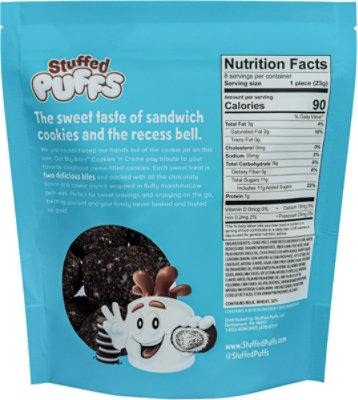 Stuffed Puffs Bites Cookies N Cream - 6.5 OZ - Image 6