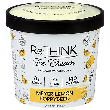 ReThink Lemon Poppyseed Ice Cream - 14 Oz - Image 1