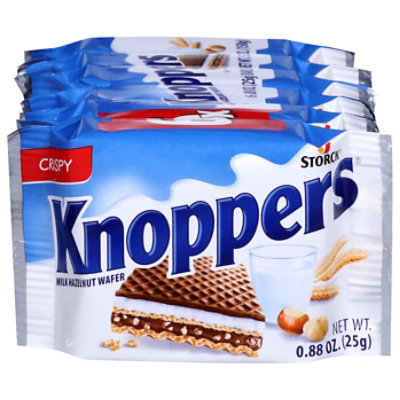 Knoppers Crispy Milk Hazelnut Wafer 6 Count - Each - Image 1