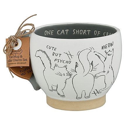 Mud Pie One Cat Short Mug Tag Set - Each - Image 3