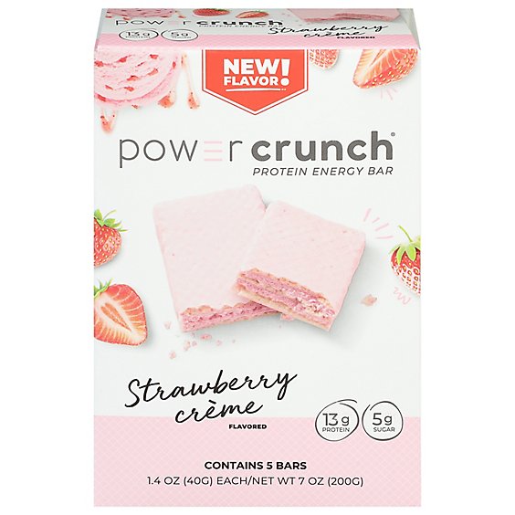 Bx Power Crunch Original Strawberry Creme - 5-1.4 OZ