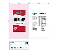 Shrimp 61/70 Cooked Peeled & Deveined Tail On - 2 LB