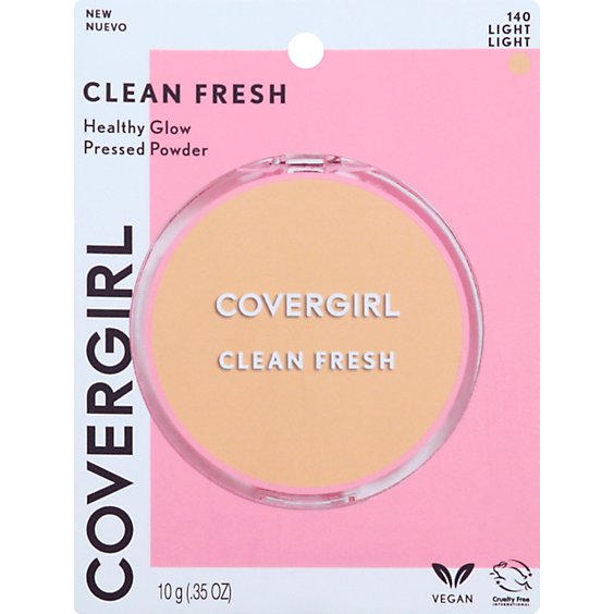 Covergirl Clean Fresh Pressed Powder 140 Light - .35 Oz.