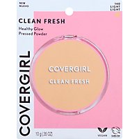 Covergirl Clean Fresh Pressed Powder 140 Light - .35 Oz. - Image 1